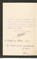 k.k. naturhistorisches Hofmuseum, Intendanzakten 1885-1896 (Hauer), Aktenzahl Z.387/1887, Seite 2
